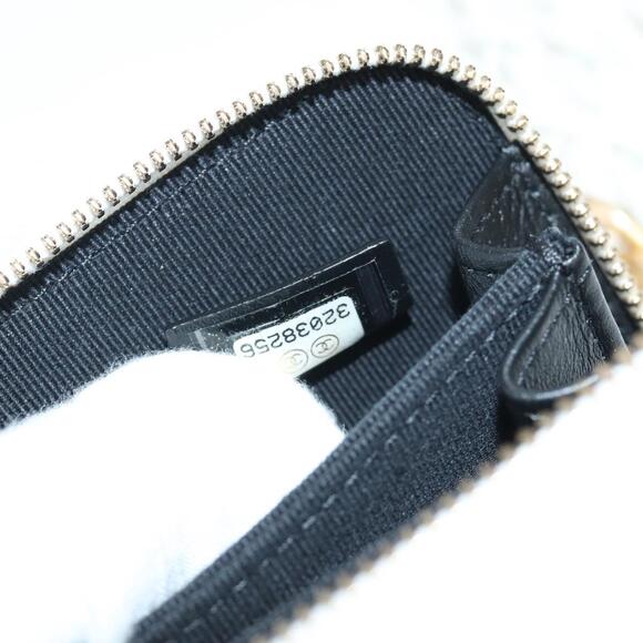 CHANEL Matelasse Chain Shoulder Bag Lamb Skin White Gold CC Auth bs31458SAV - Picture 10 of 16